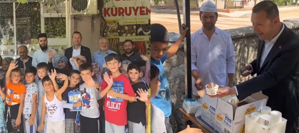 Başkan Baran’dan Kur’an Kursu Öğrencilerine Dondurma İkramı