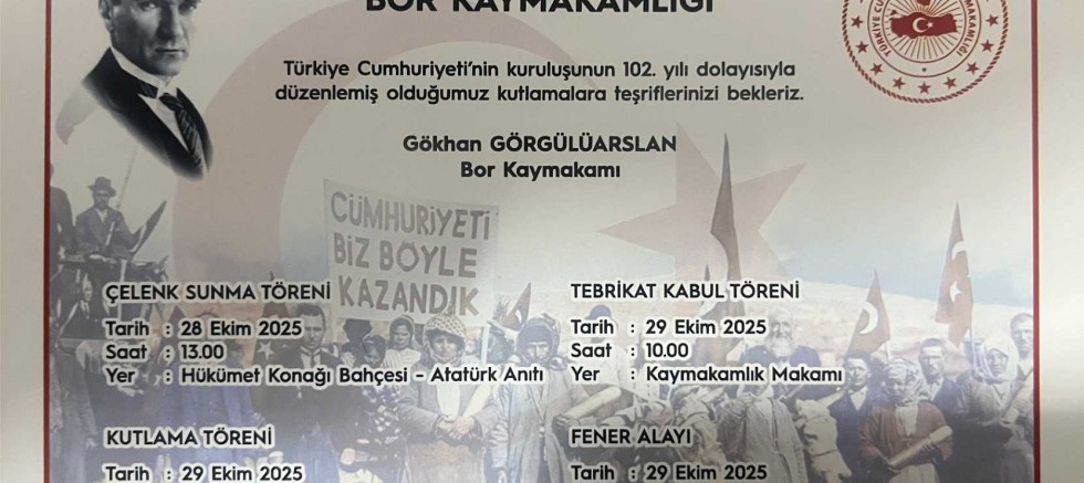 BOR’DA CUMHURİYET COŞKUSU