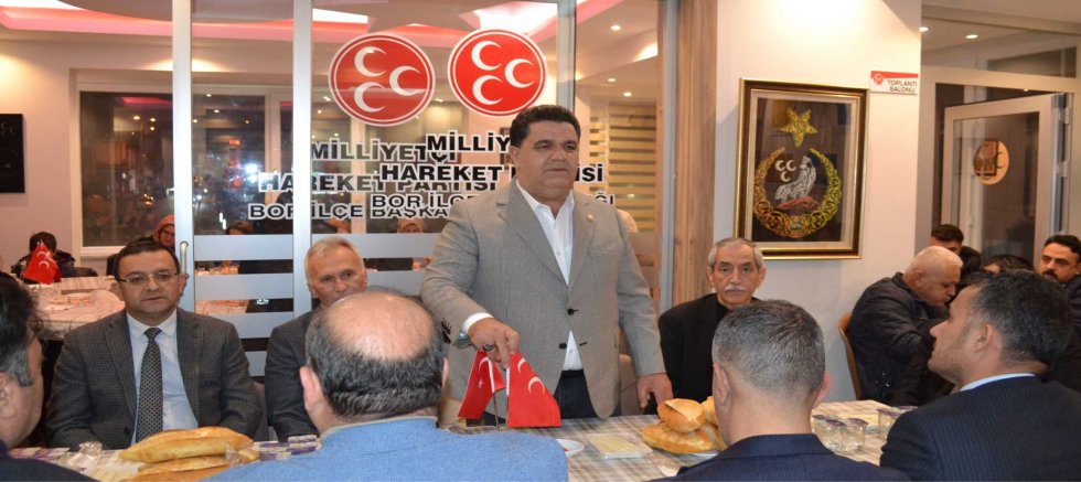 MHP BOR İLÇE TEŞKİLATINDA BİRLİK GECESİ 	