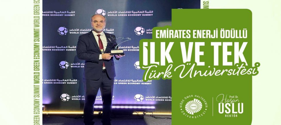 ÖDÜL ALAN İLK VE TEK TÜRK ÜNİVERSİTESİ NÖHÜ OLDU