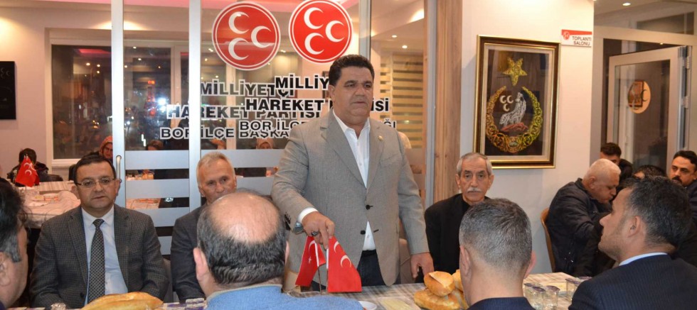 MHP BOR İLÇE TEŞKİLATINDA BİRLİK GECESİ 	