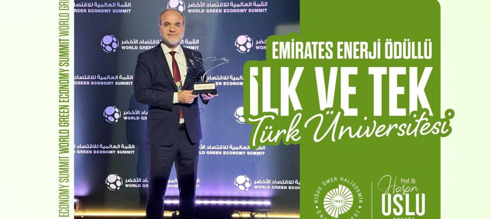 ÖDÜL ALAN İLK VE TEK TÜRK ÜNİVERSİTESİ NÖHÜ OLDU