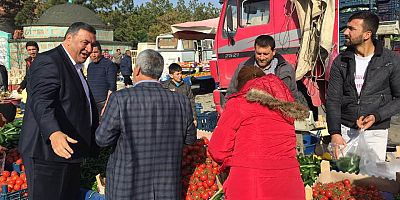 Gürer Altunhisar İlçesinde Çarşı-Pazar Gezdi