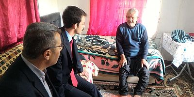 Kaymakam Şan, Yaşlıları Evlerinde Ziyaret Etti