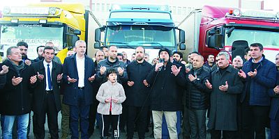 NİĞDE’DEN ELAZIĞA 8 TIR YARDIM GÖNDERİLDİ