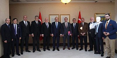 TGK Yönetimi, Dışişleri Bakanı Çavuşoğlu'nu ziyaret etti